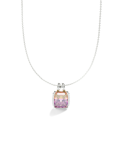 White Gold Pendant with Ametrine and Diamonds