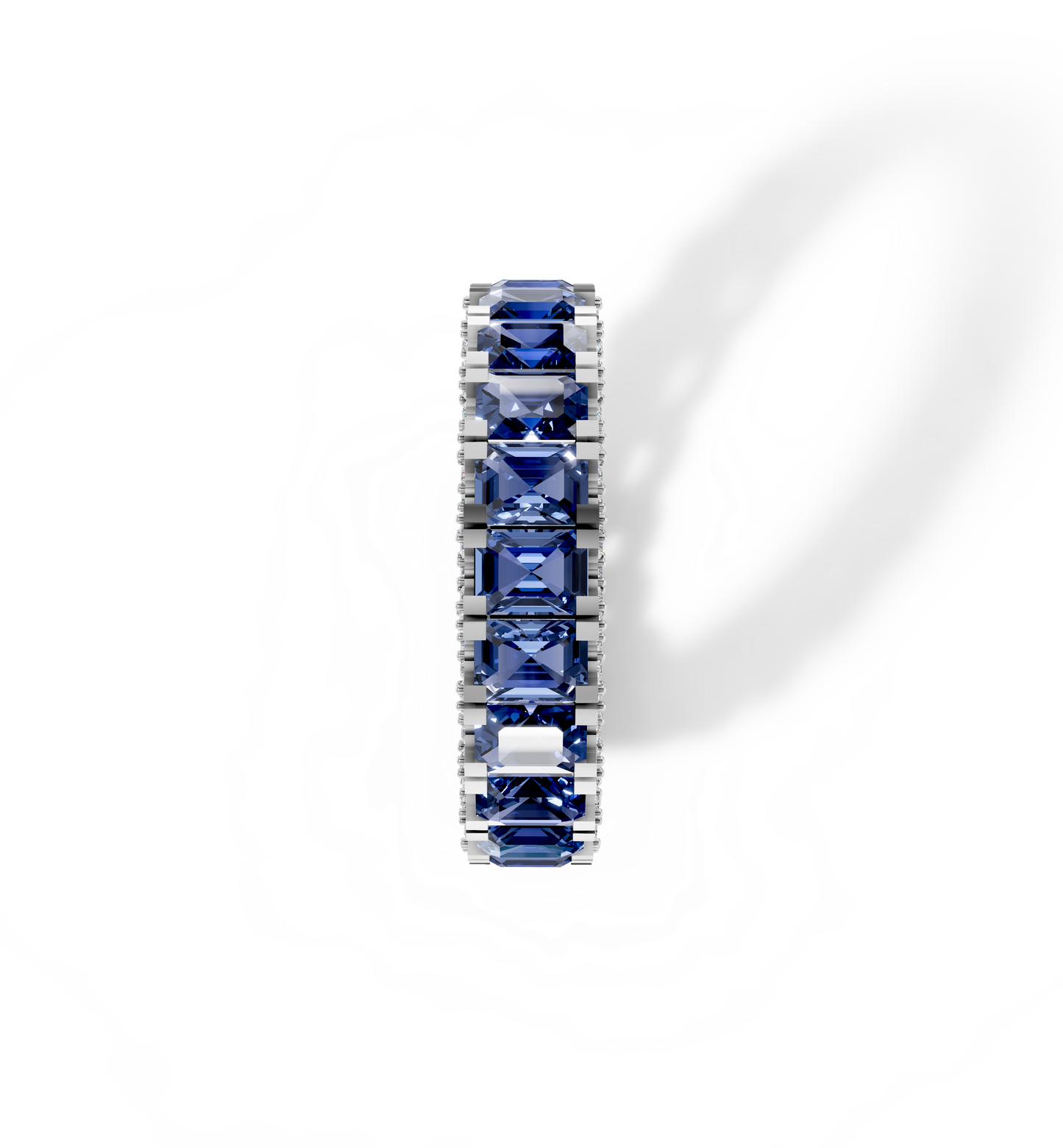 White 18kt Gold Sapphire Radiance Eternity Ring