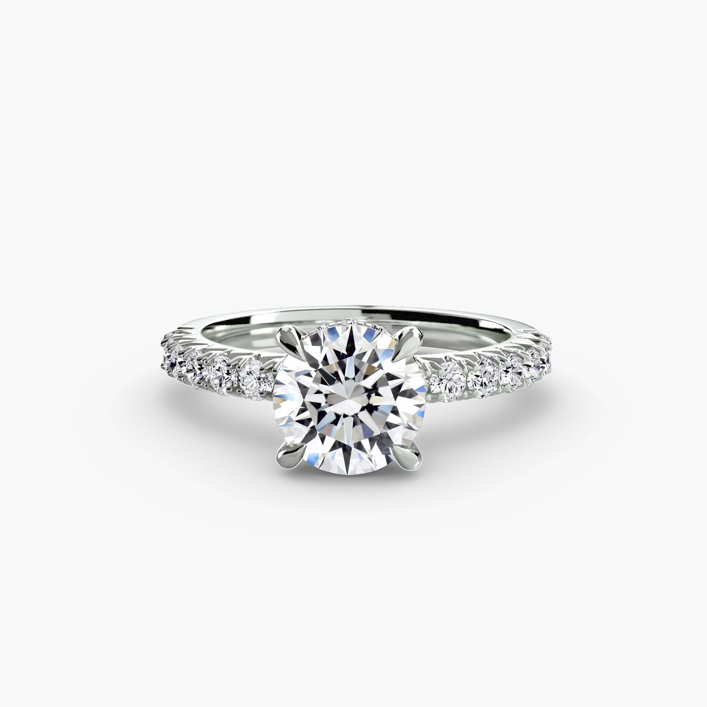 Solitaire with Pavé 6