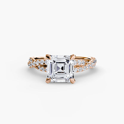 The Twisted Pavé Solitaire
